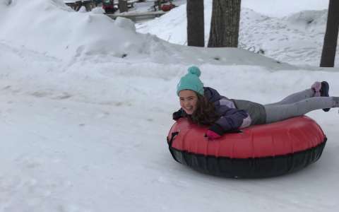 Woodloch snow tubing