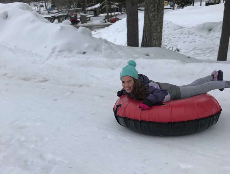 Woodloch snow tubing