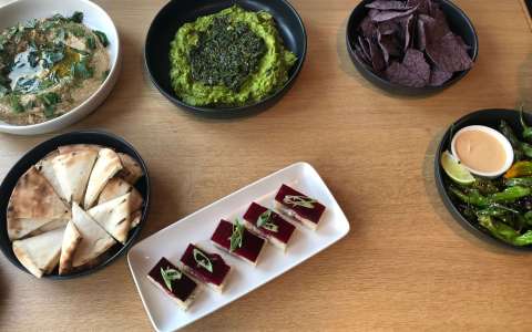 gluten-free spread at little beet table