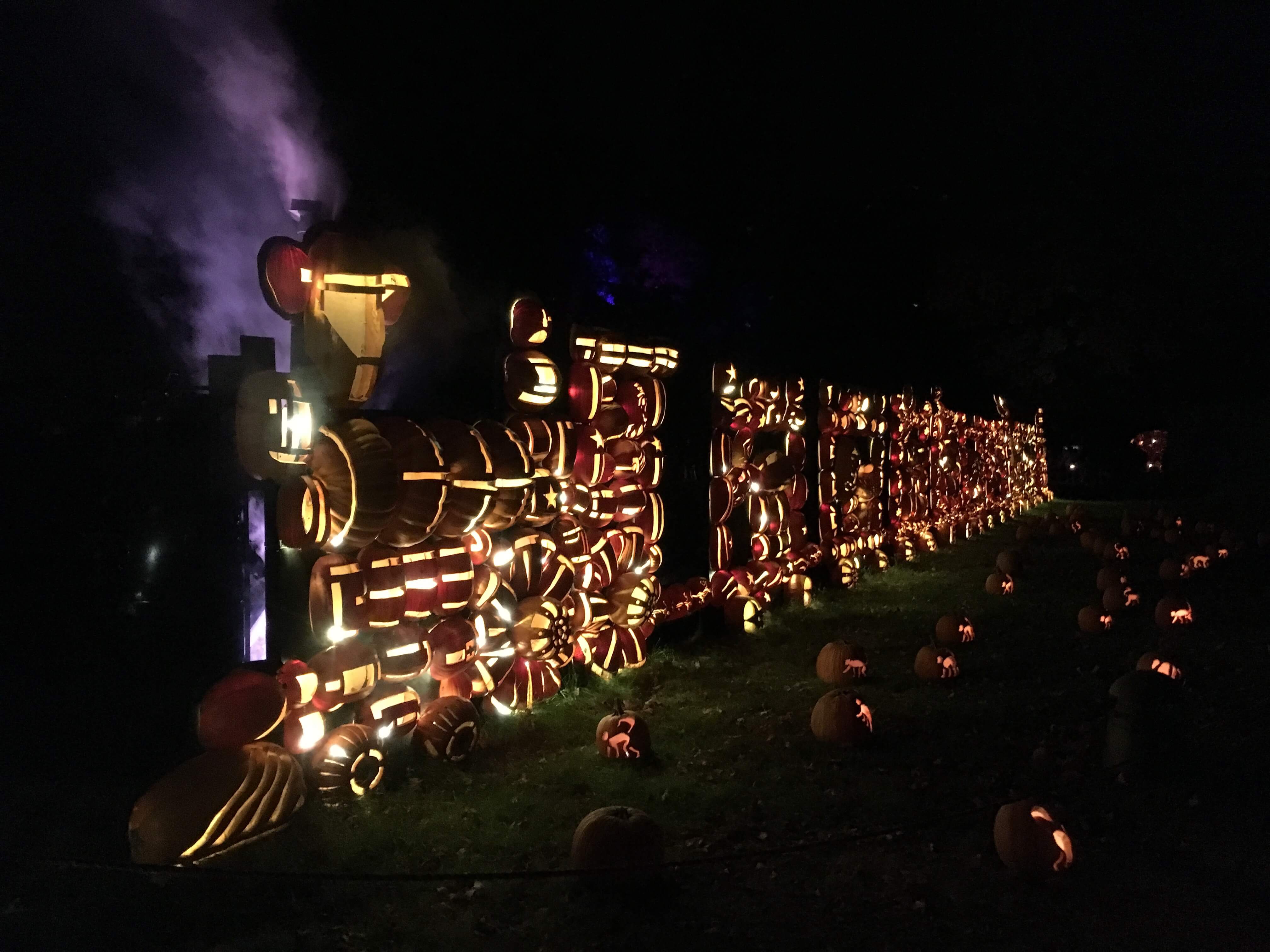 Getting Psyched for Halloween at the Great Jack O'Lantern Blaze