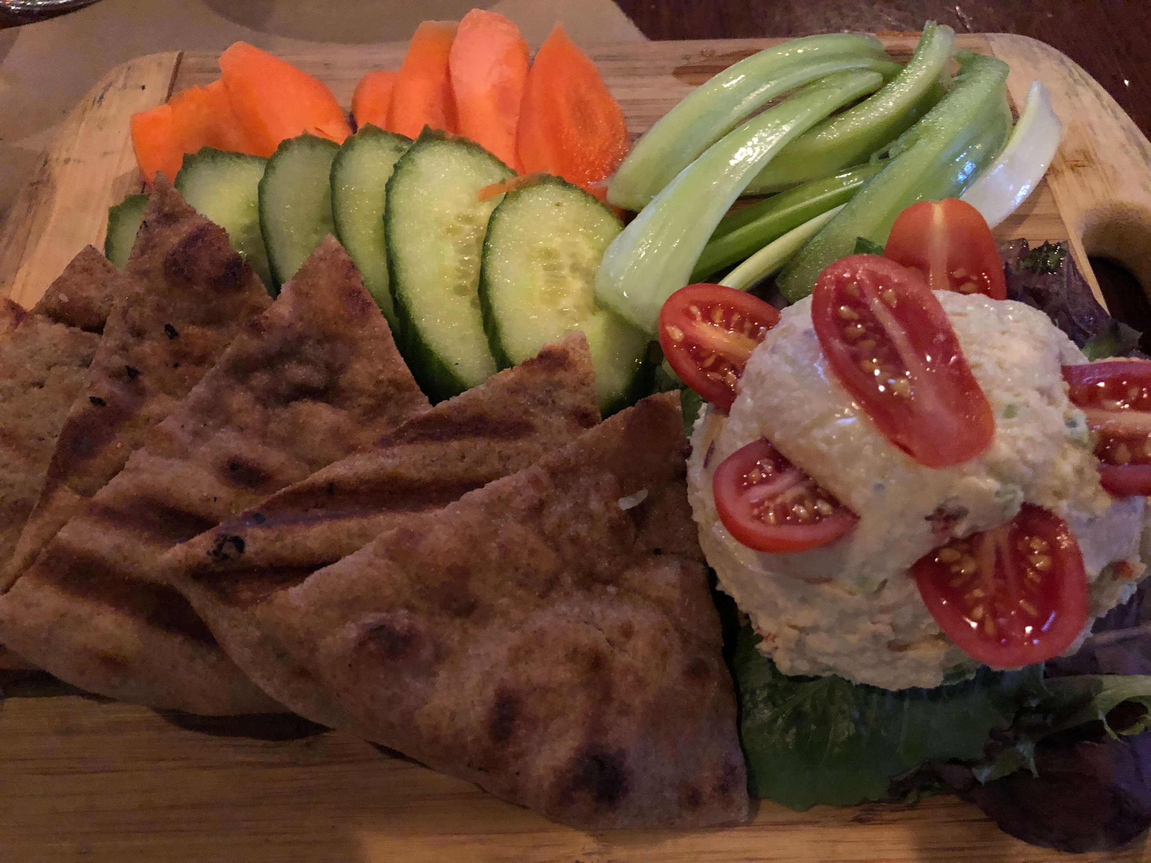 hyde park brewery dinner hummus dutchess county