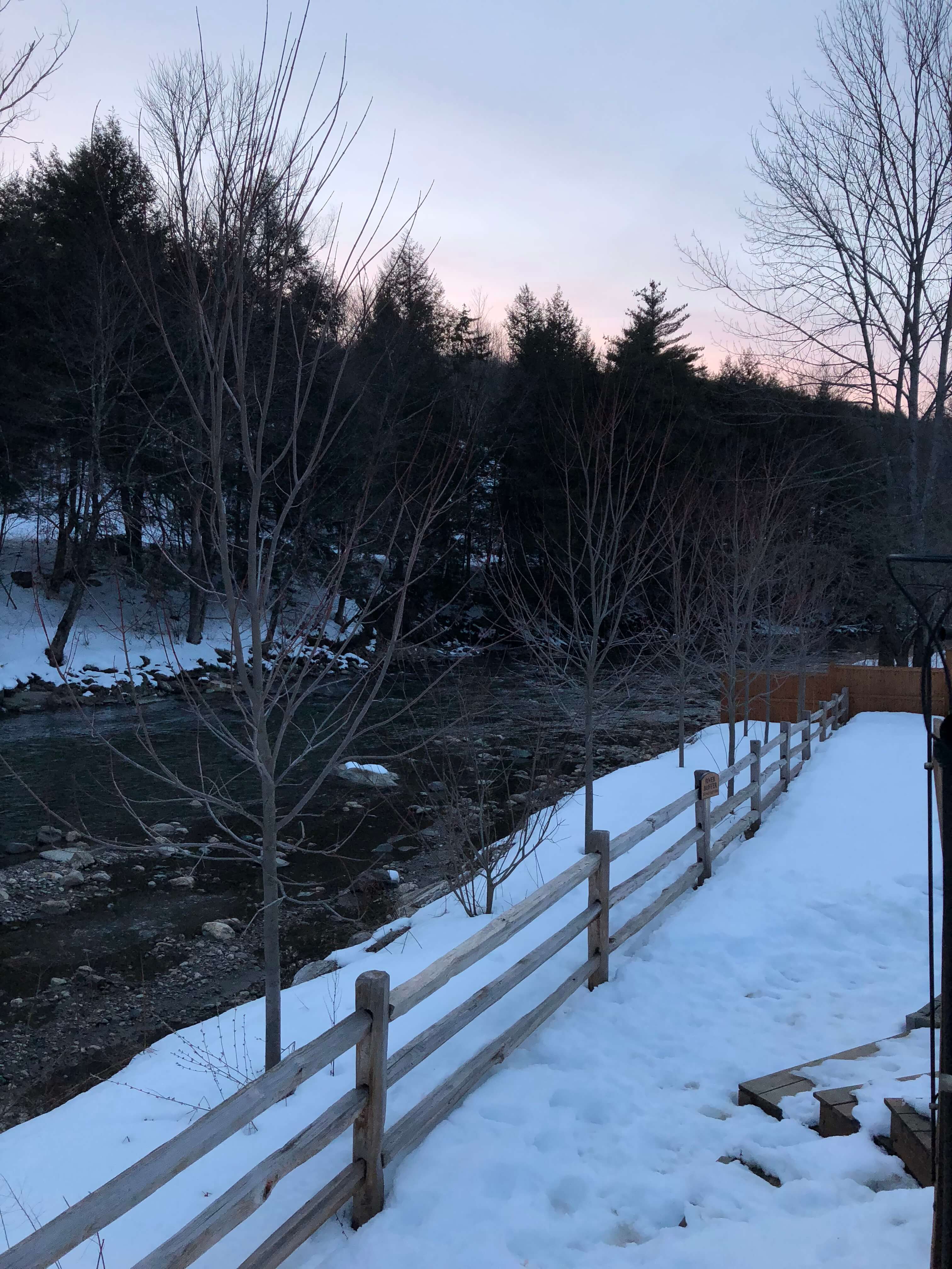 long trail brewery in vermont night