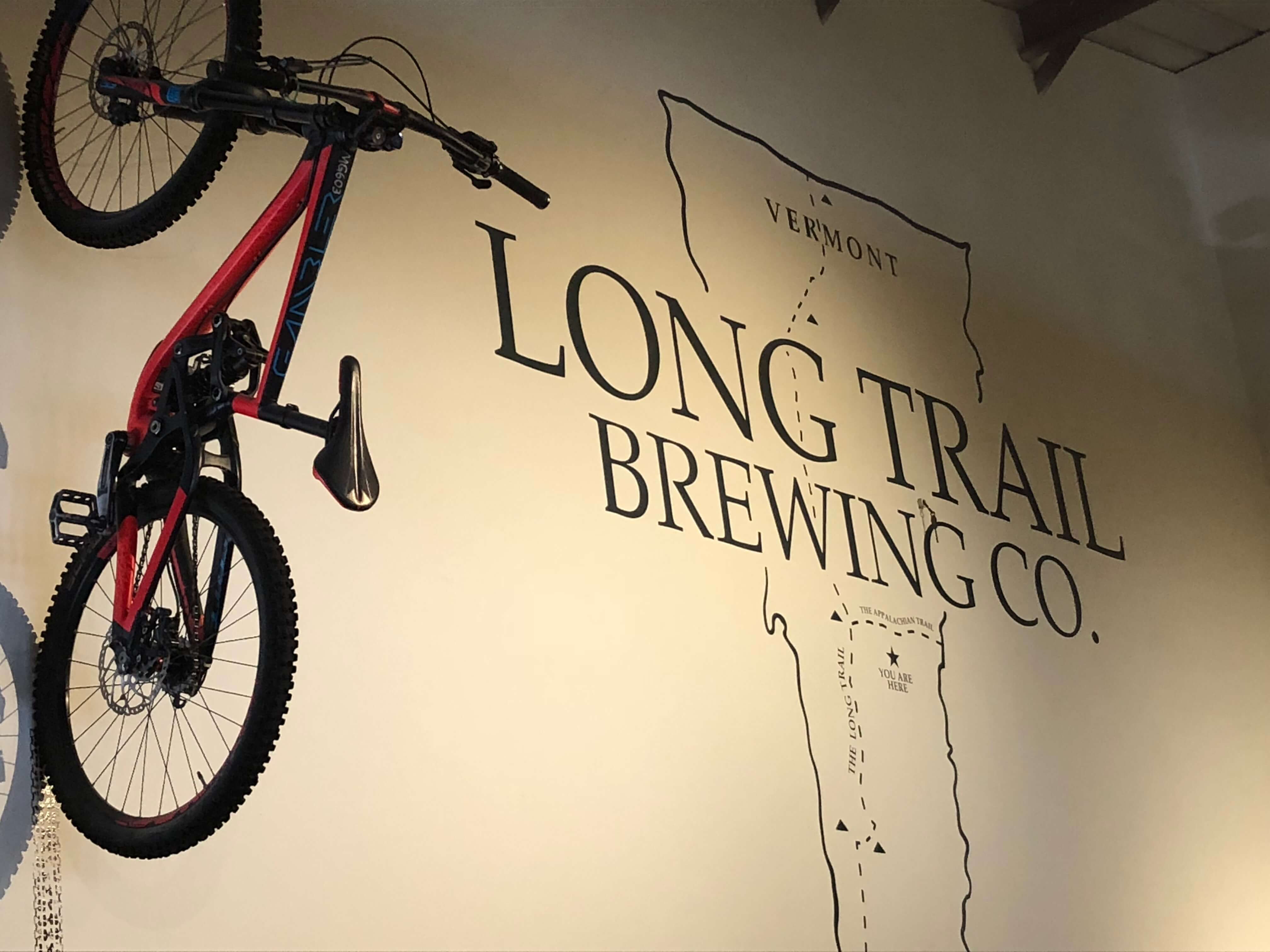 long trail brewery signage