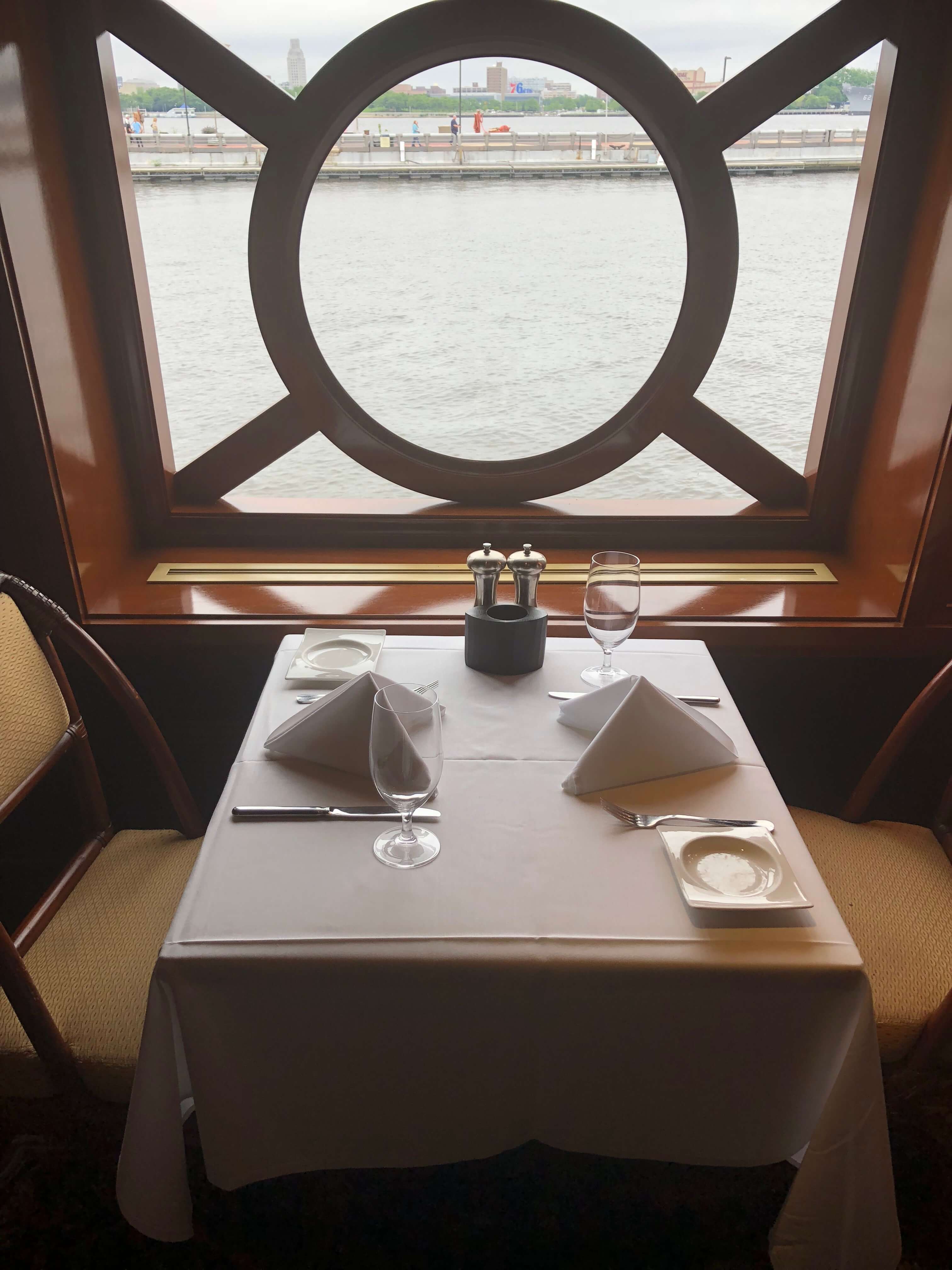 Moshulu Restaurant brunch on a boat