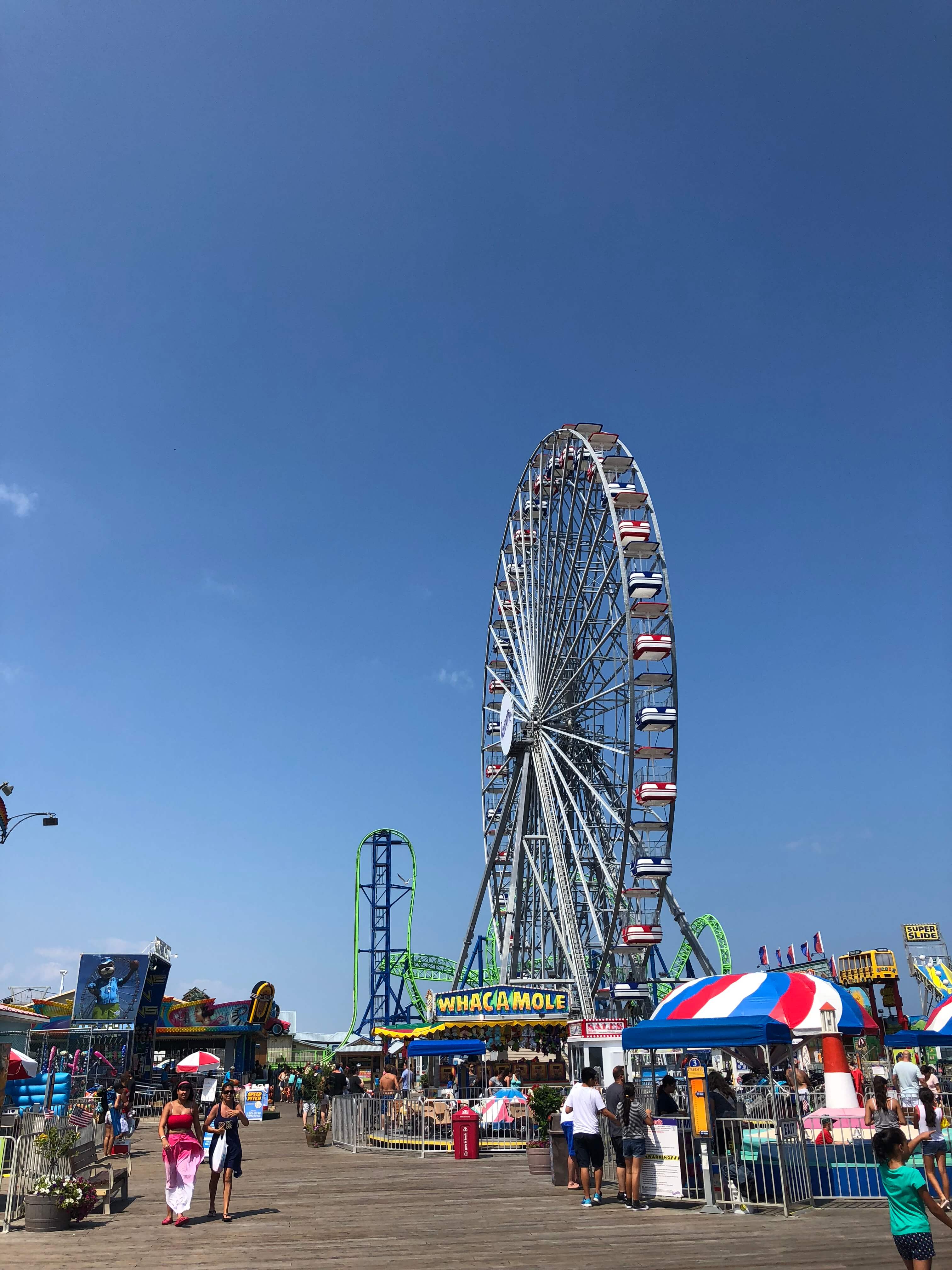 ferris wheel Casino Pier Breakwater Beach.