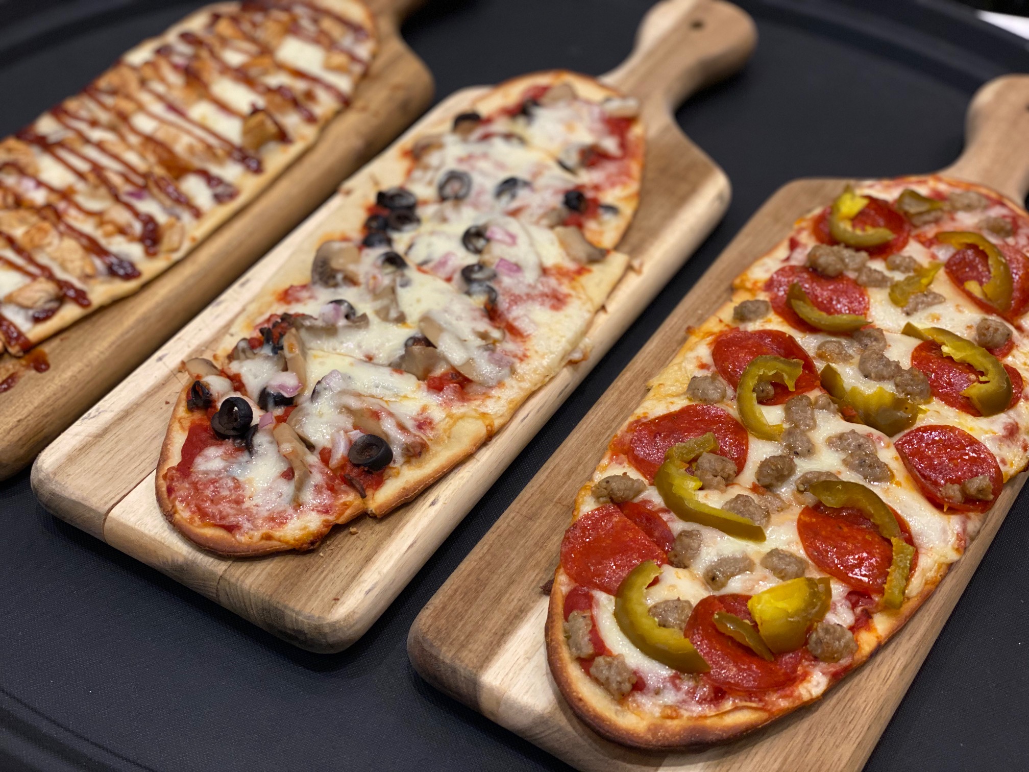 Upgraded Movie-Going Experience at the Bow Tie Cinemas and Majestic Bar in Stamford flatbreads