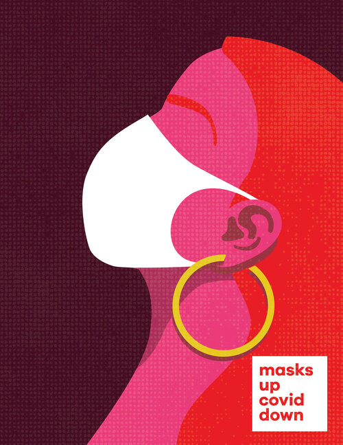 masks up, Covid down