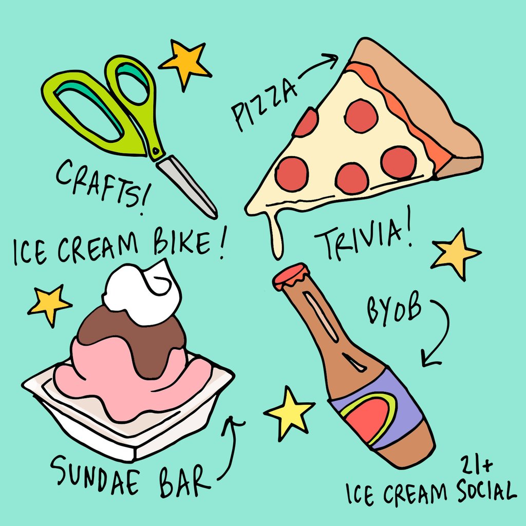 ice cream social at ample hills creamery