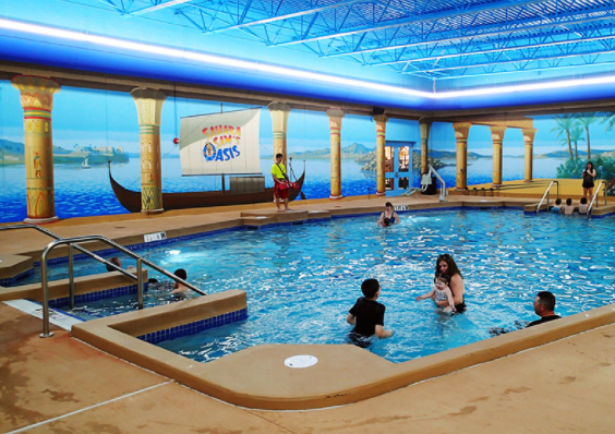 Indoor pool at Sahara Sam's.