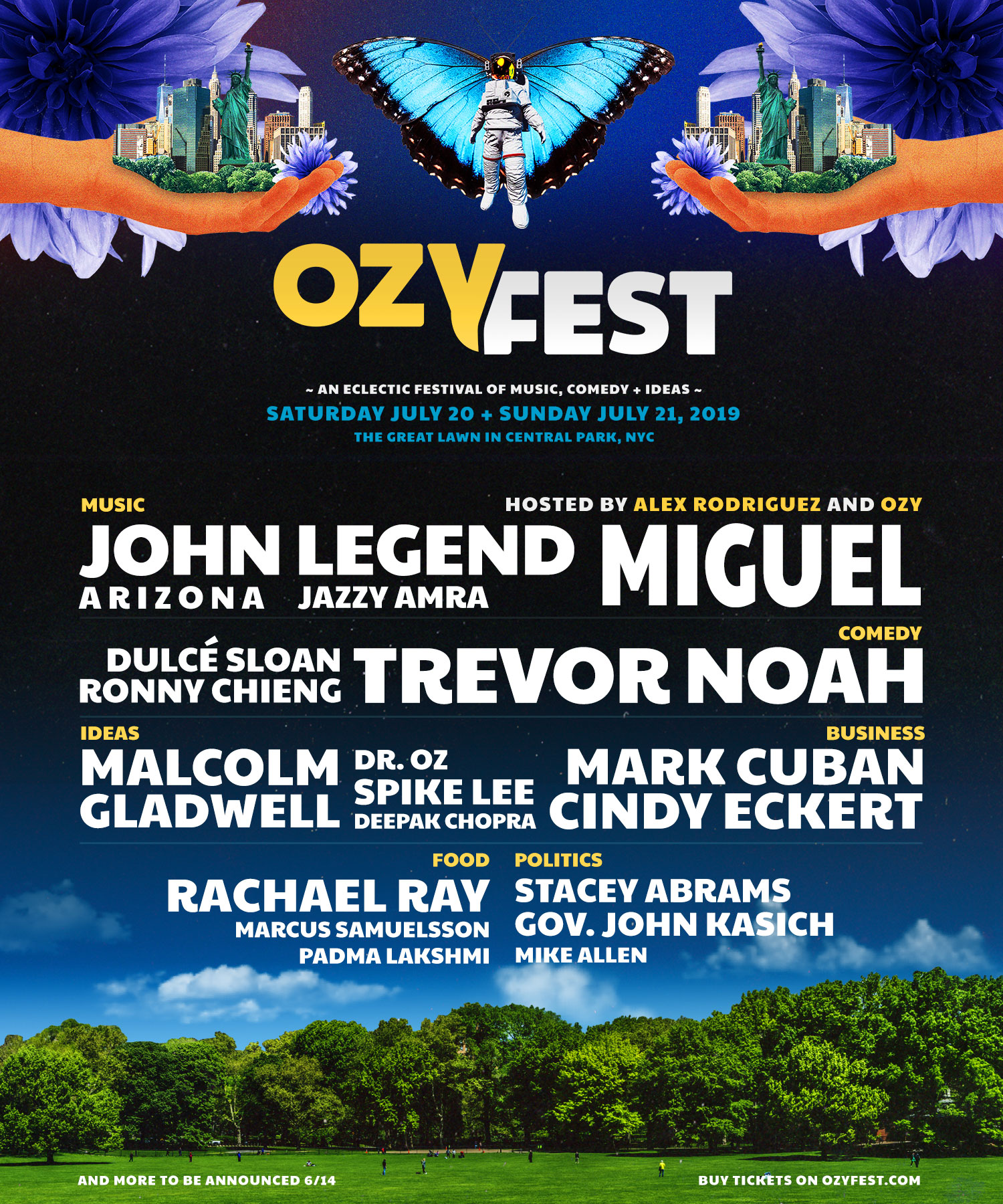 OZY Fest Held at Central Park's Iconic Great Lawn - Weekend Jaunts