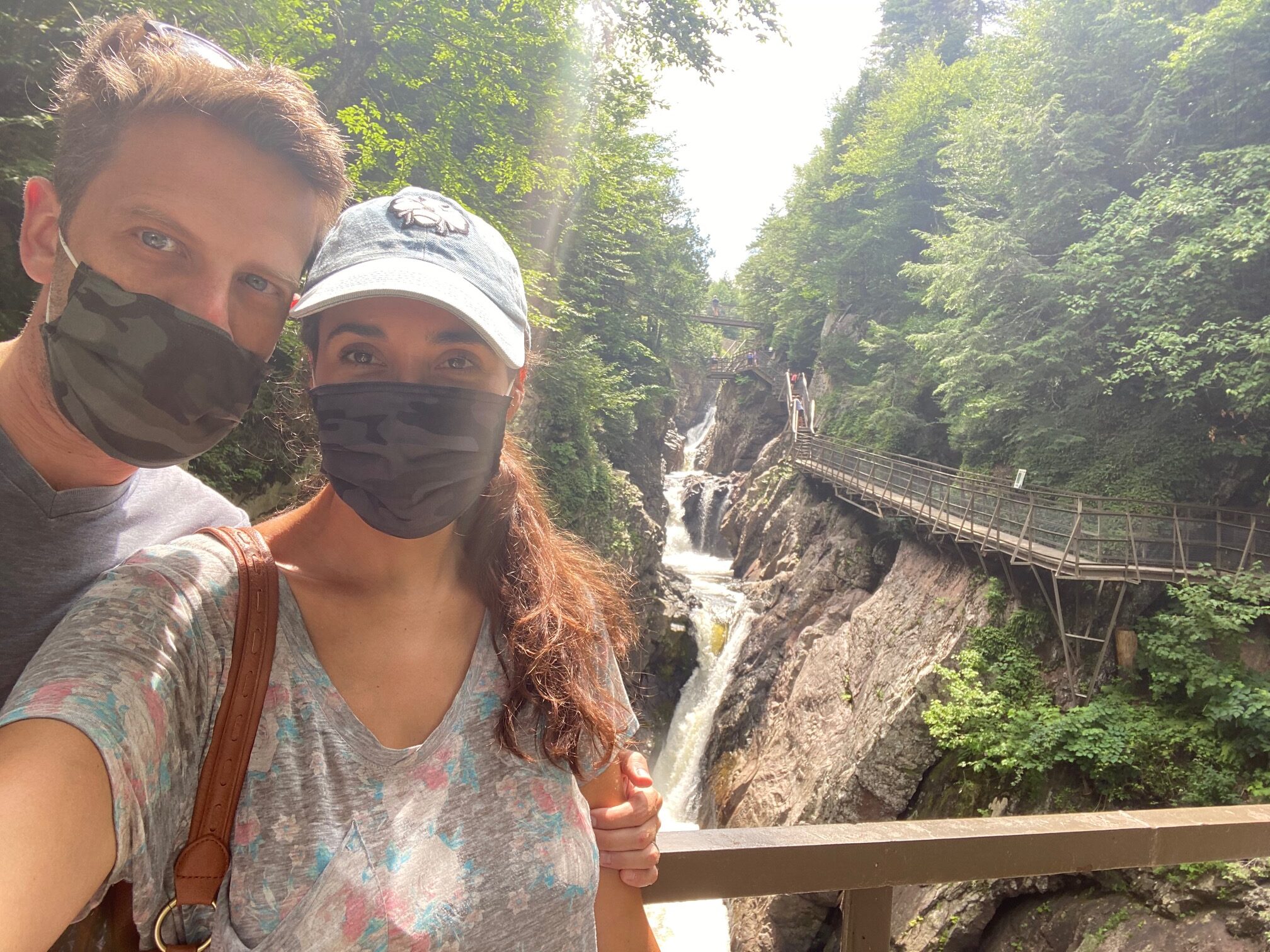mask wearing at the high falls gorge