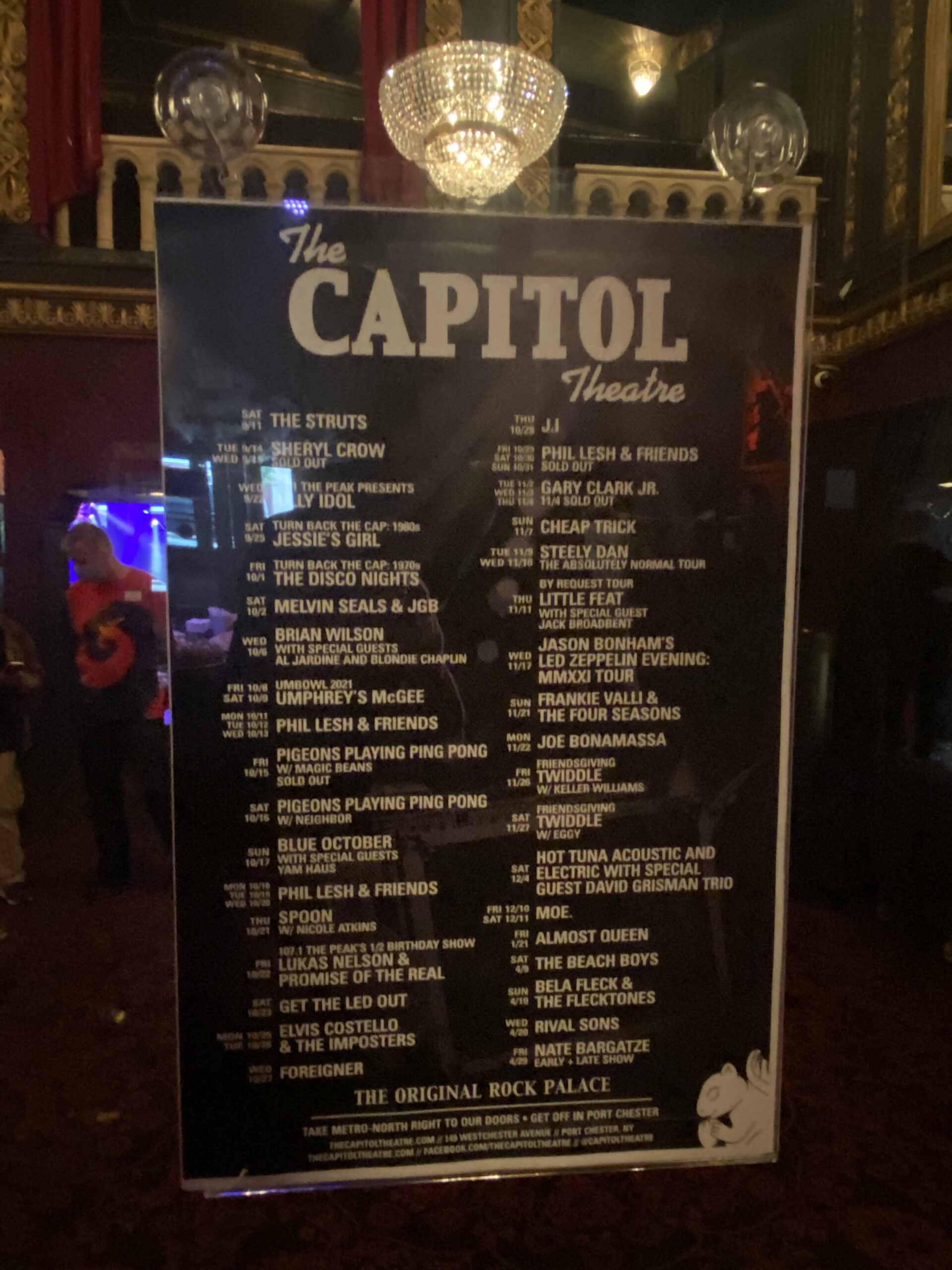 Capitol Theater line-up
