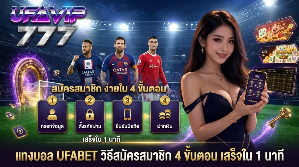 แทงบอล UFABET วิธีสมัครสมาชิก 4 ขั้นตอน